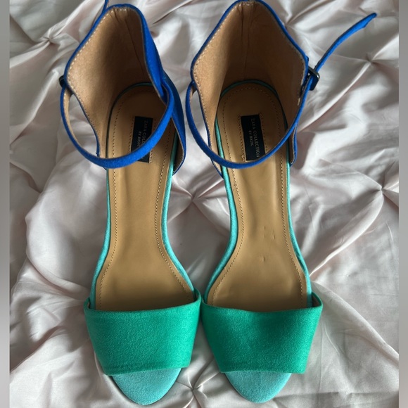 Zara colour block strappy heels - Picture 2 of 6